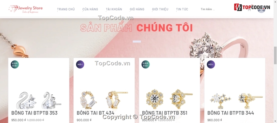 code website bán trang sức,website bán hàng,website bán trang sức